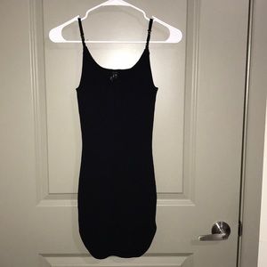 Black Ribbed Dress